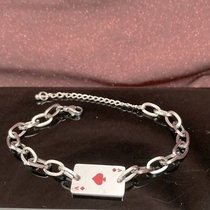 Cute Stainless Steel Ace of Spades Bracelet